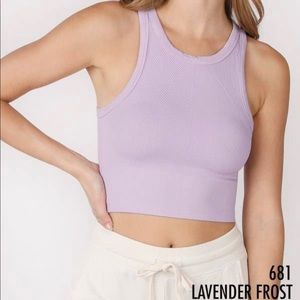 High neck crop top